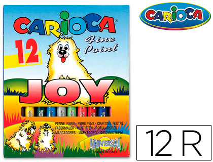 12 rotuladores Carioca Joy